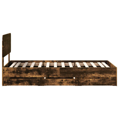 Struttura del letto Quercia Affumicata 100 x 200 cm | homemem39