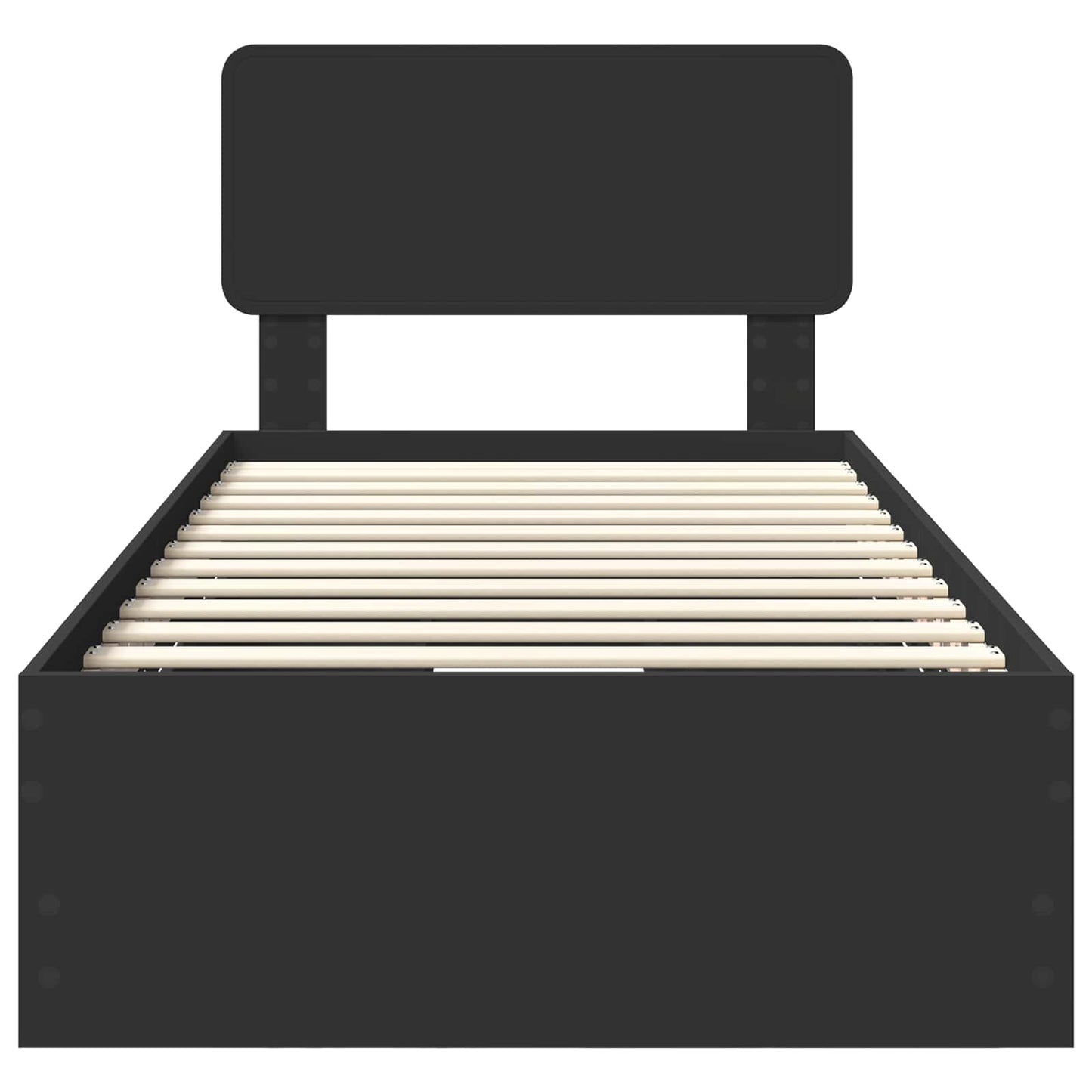 Struttura del letto Nero 90 x 190 cm Legno Ingegnerizzato