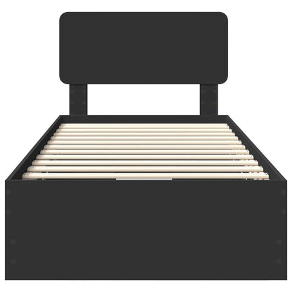 Struttura del letto Nero 90 x 190 cm Legno Ingegnerizzato