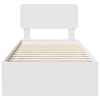 Struttura del letto Bianco 90 x 200 cm Legno Ingegnerizzato