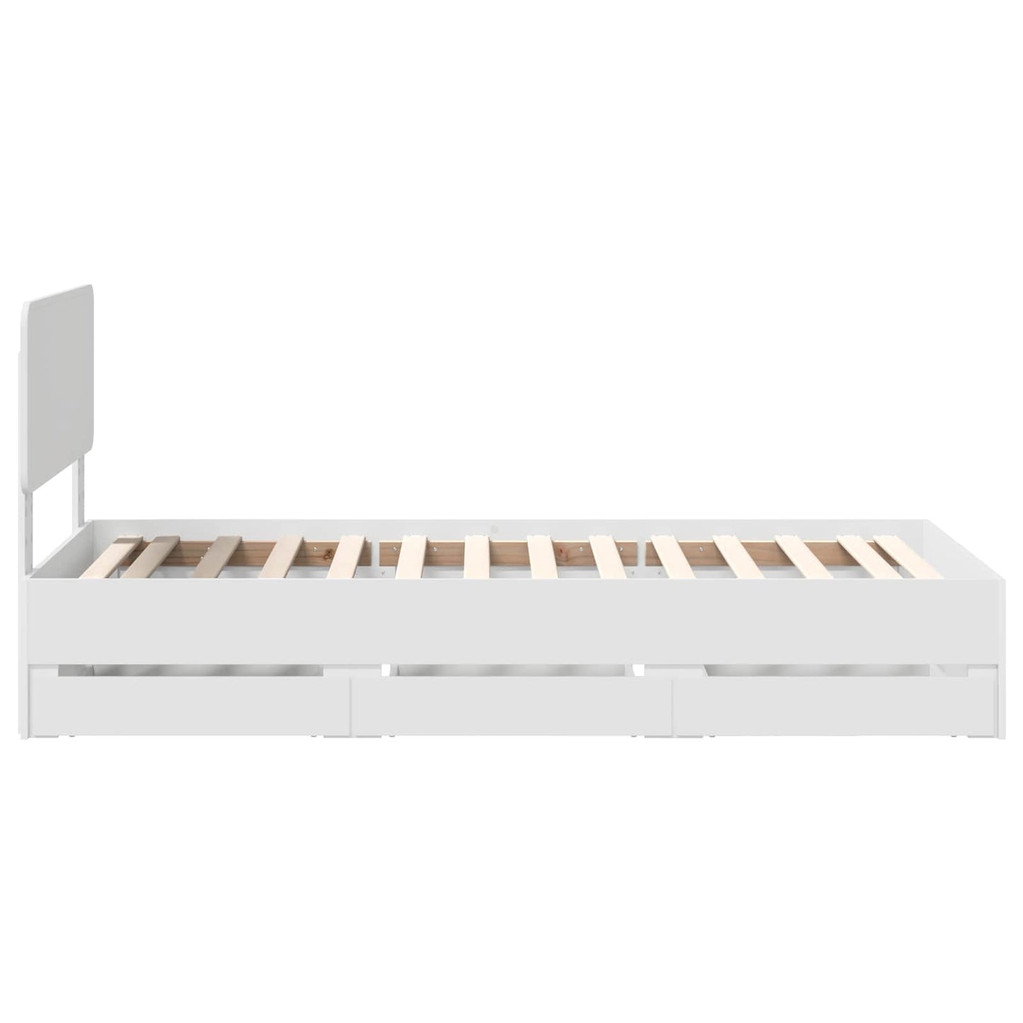 Struttura del letto Bianco 75 x 190 cm Legno Ingegnerizzato