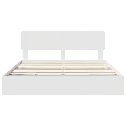 Letto con Contenitore Bianco 180 x 200 cm Legno multistrato | homemem39