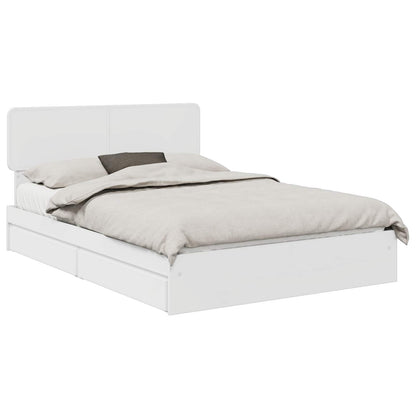 Letto con Contenitore Bianco 160 x 200 cm Legno multistrato | homemem39