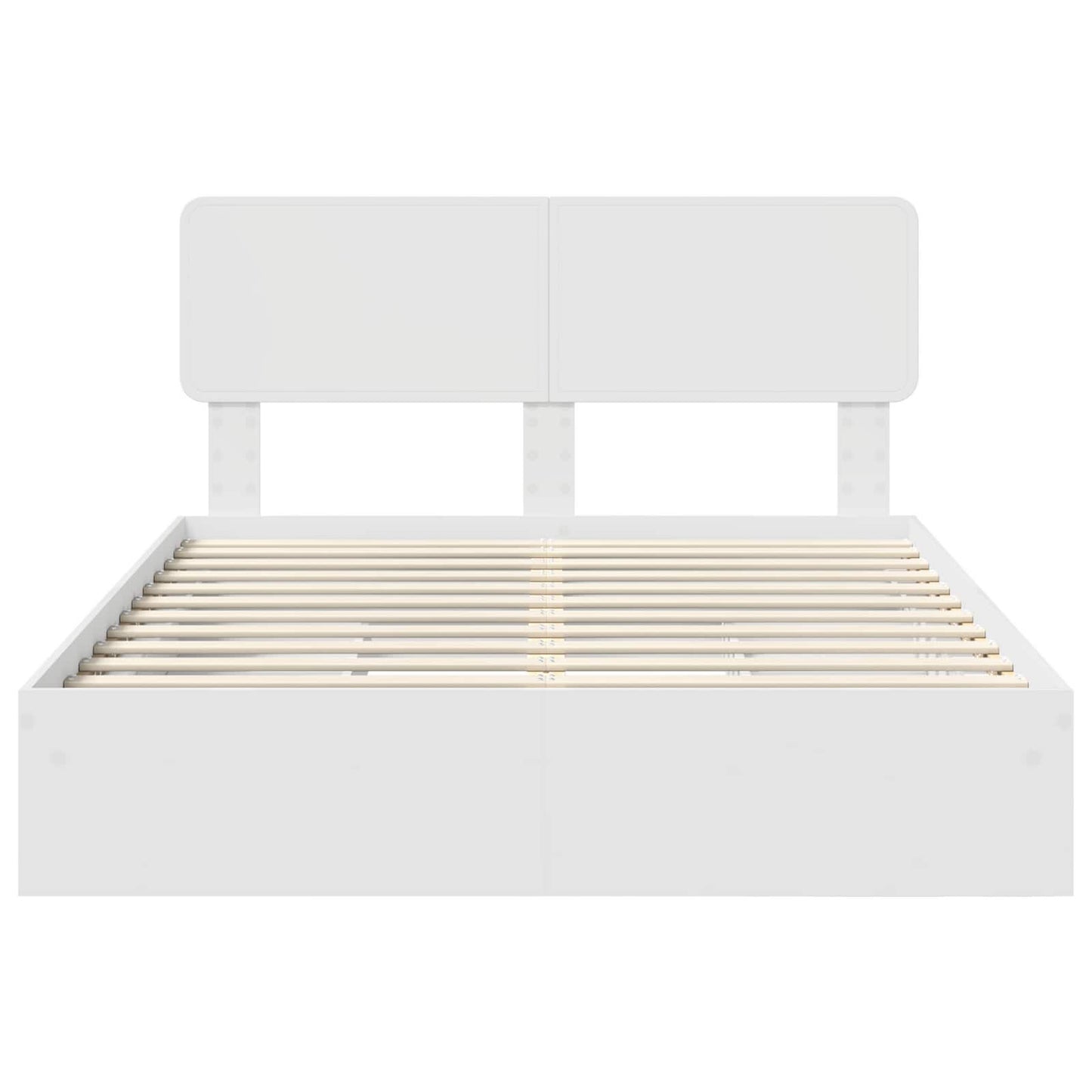 Letto con Contenitore Bianco 140 x 190 cm Legno multistrato | homemem39