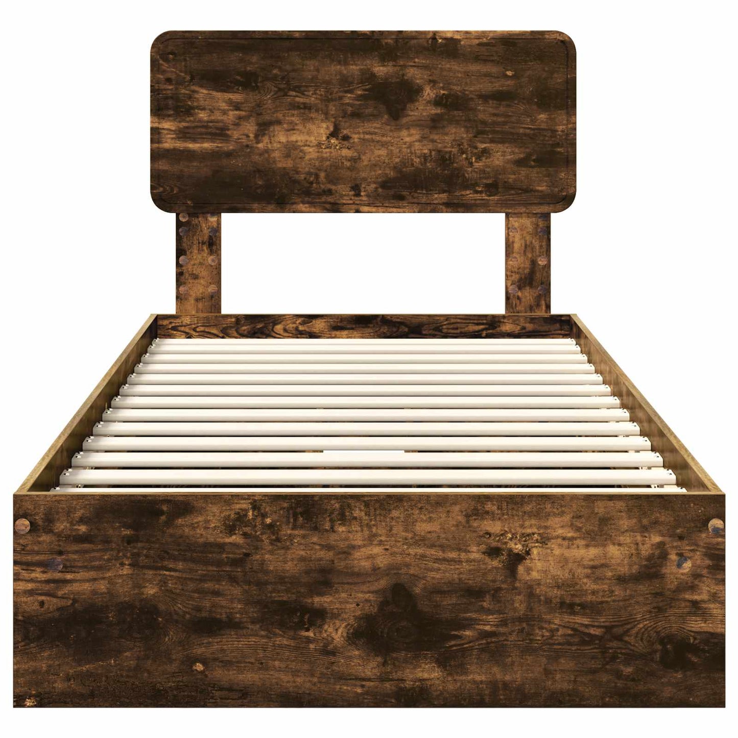 Letto con Contenitore Rovere fumé 75 x 190 cm Legno multistrato | homemem39