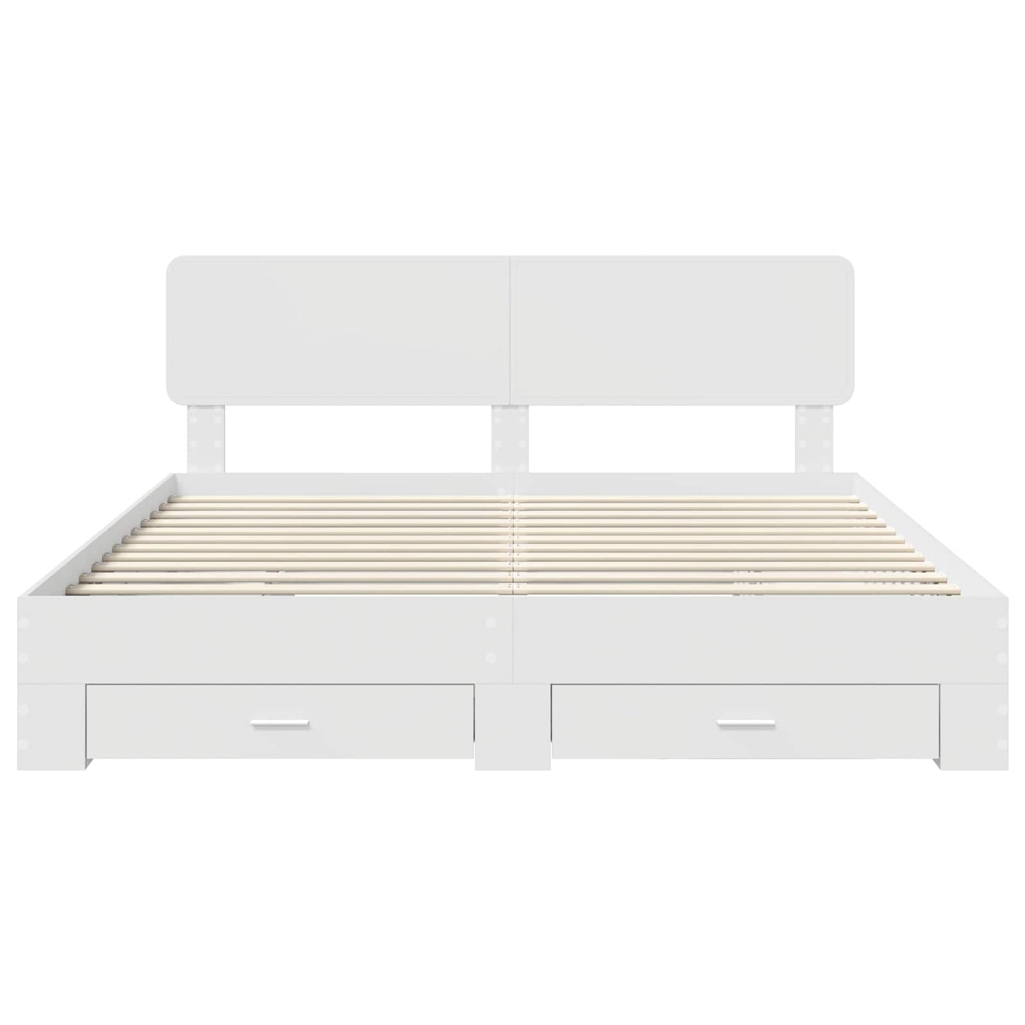 Struttura del letto Bianco 180 x 200 cm Legno multistrato | homemem39