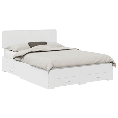 Struttura del letto Bianco 160 x 200 cm Legno multistrato | homemem39