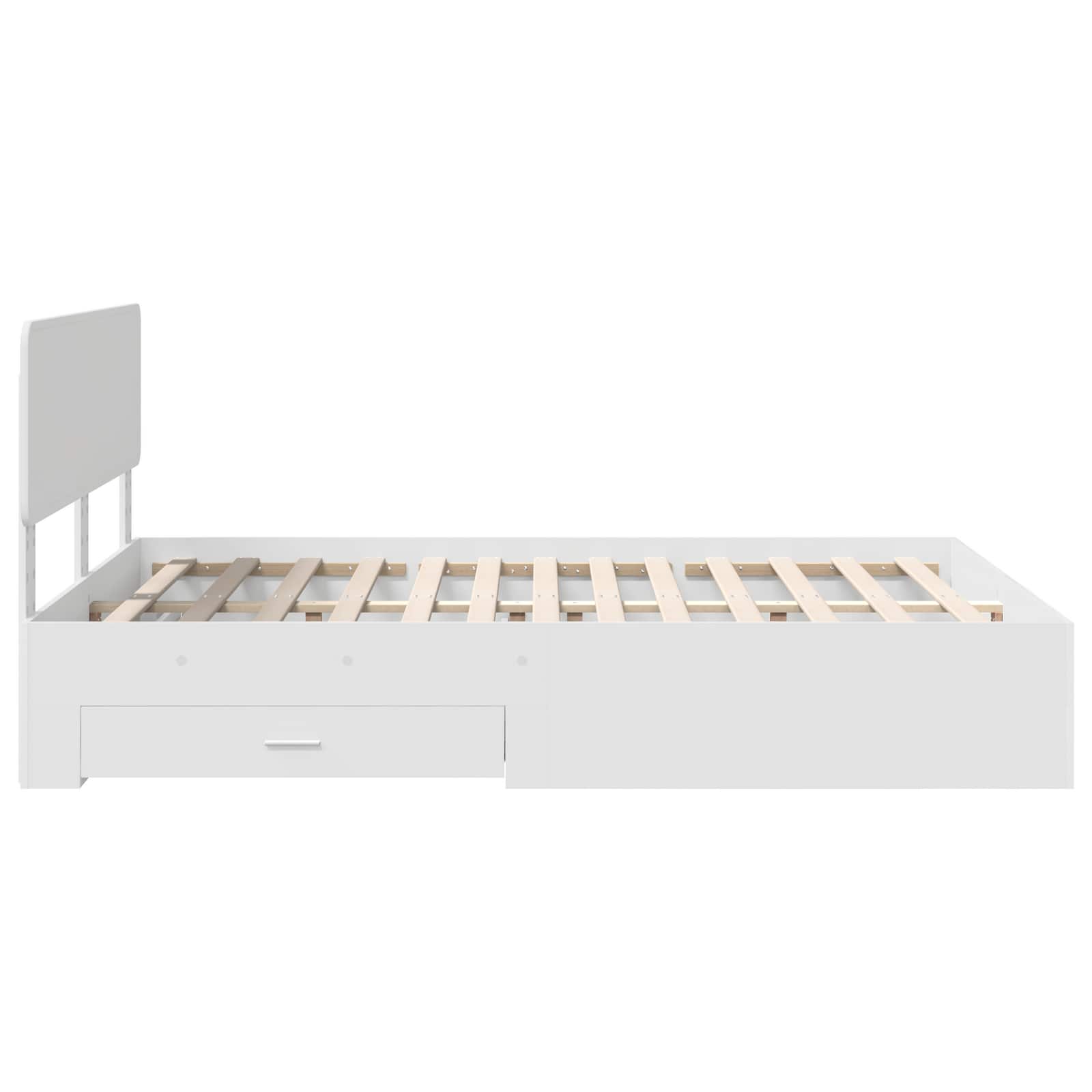 Struttura del letto Bianco 160 x 200 cm Legno multistrato | homemem39