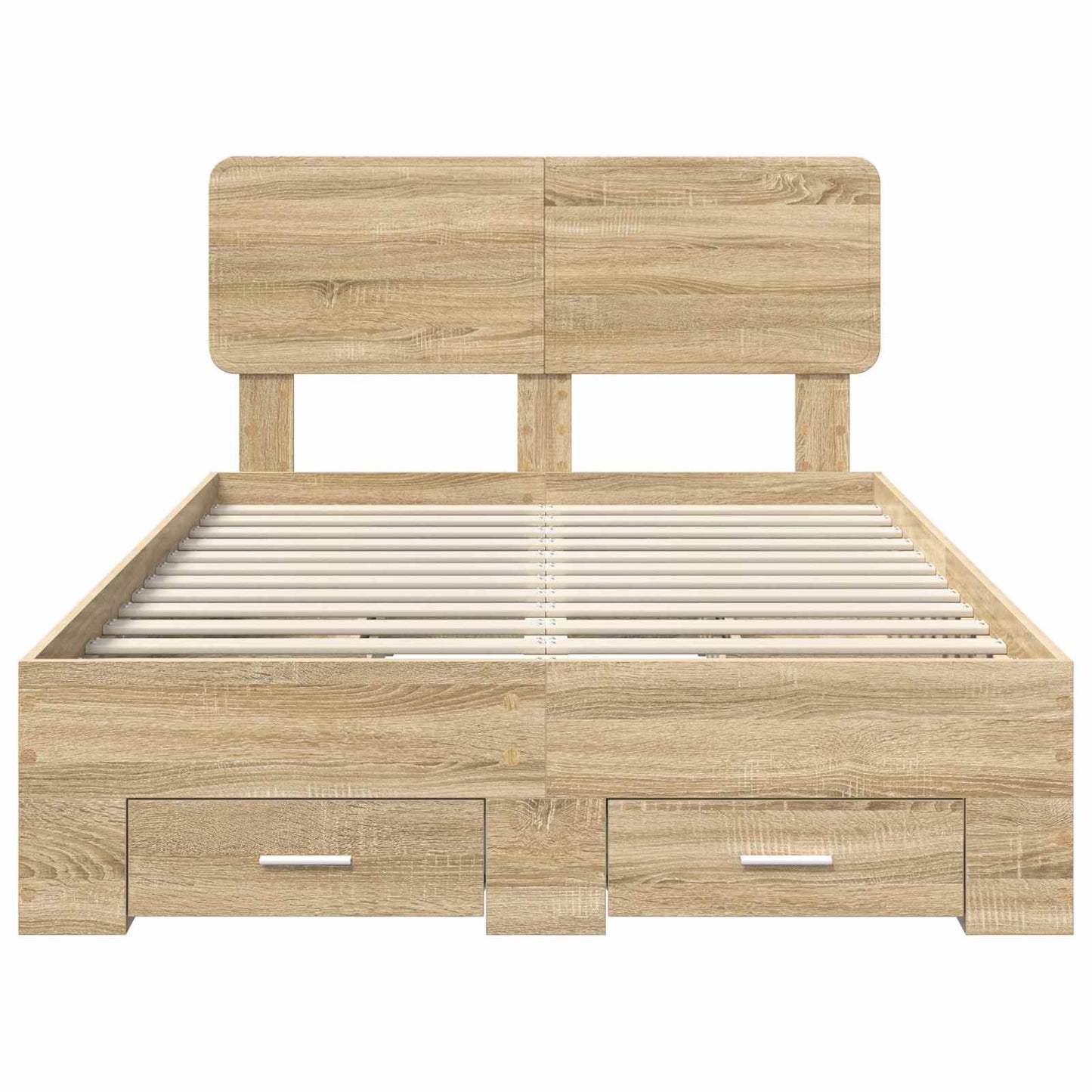 Struttura del letto con testiera Rovere Sonoma 120 x 200 cm | homemem39