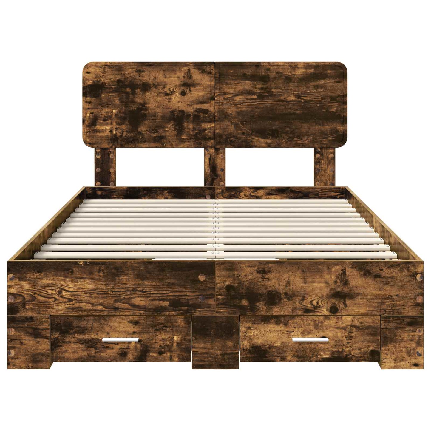 Struttura del letto Rovere fumé 120 x 200 cm Legno multistrato | homemem39
