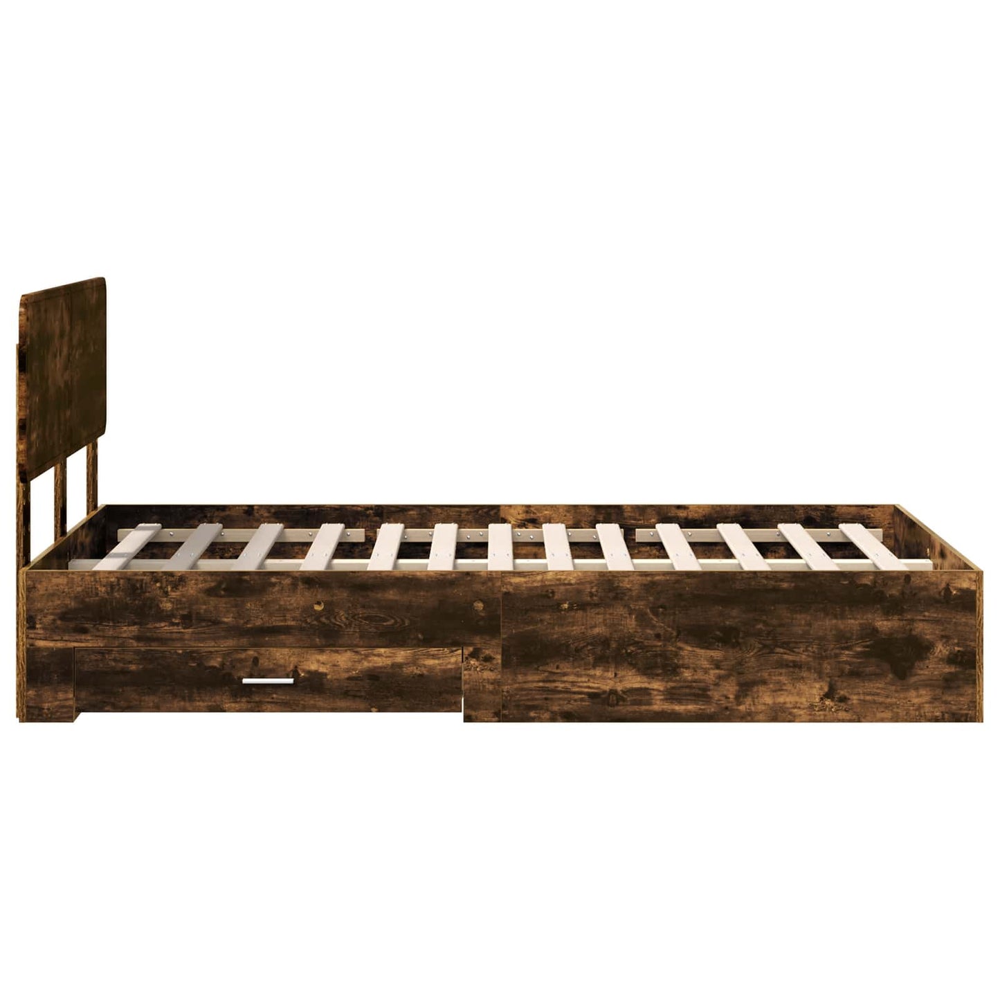 Struttura del letto Rovere fumé 120 x 200 cm Legno multistrato | homemem39