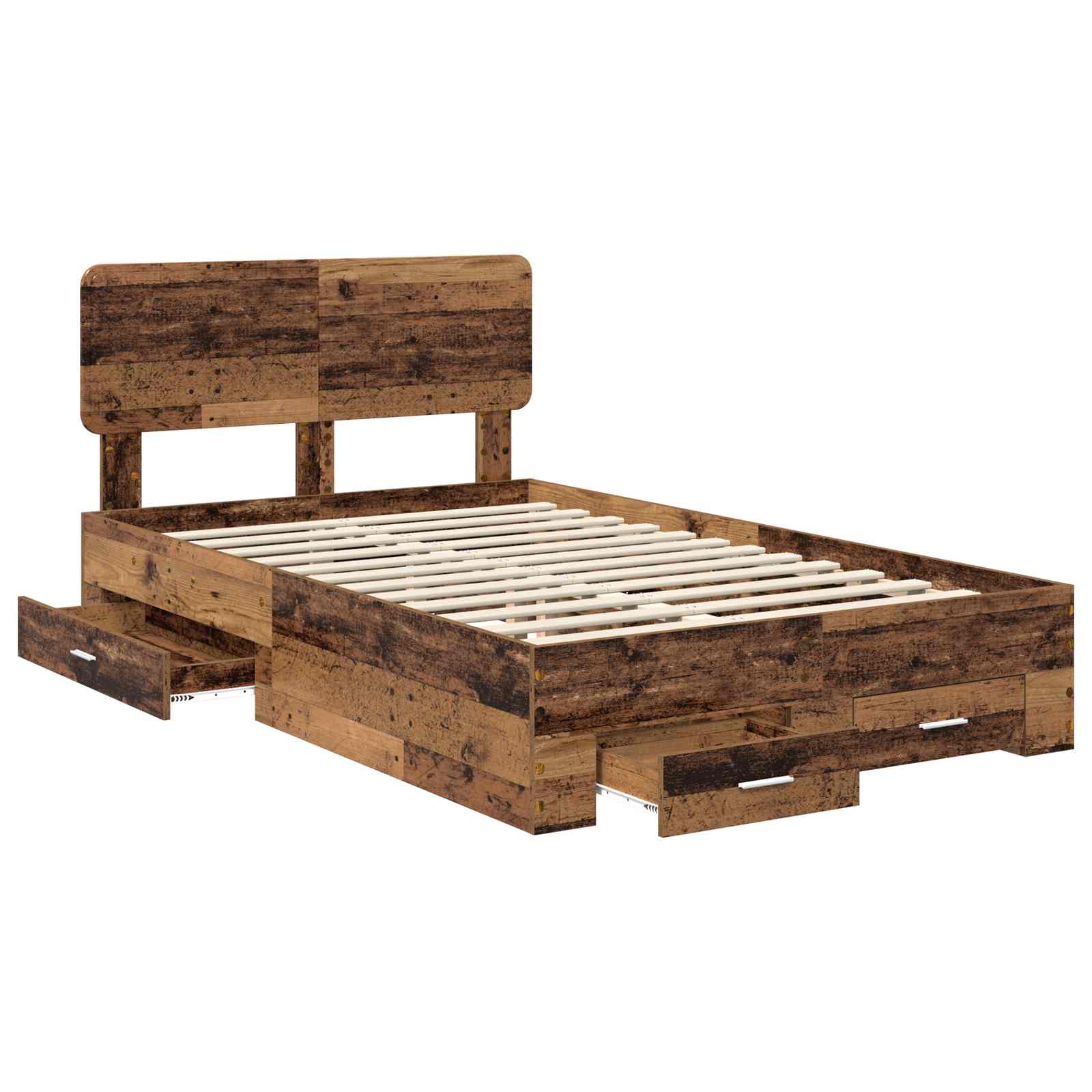 Struttura del letto con testiera Legno vecchio 120 x 190 cm | homemem39