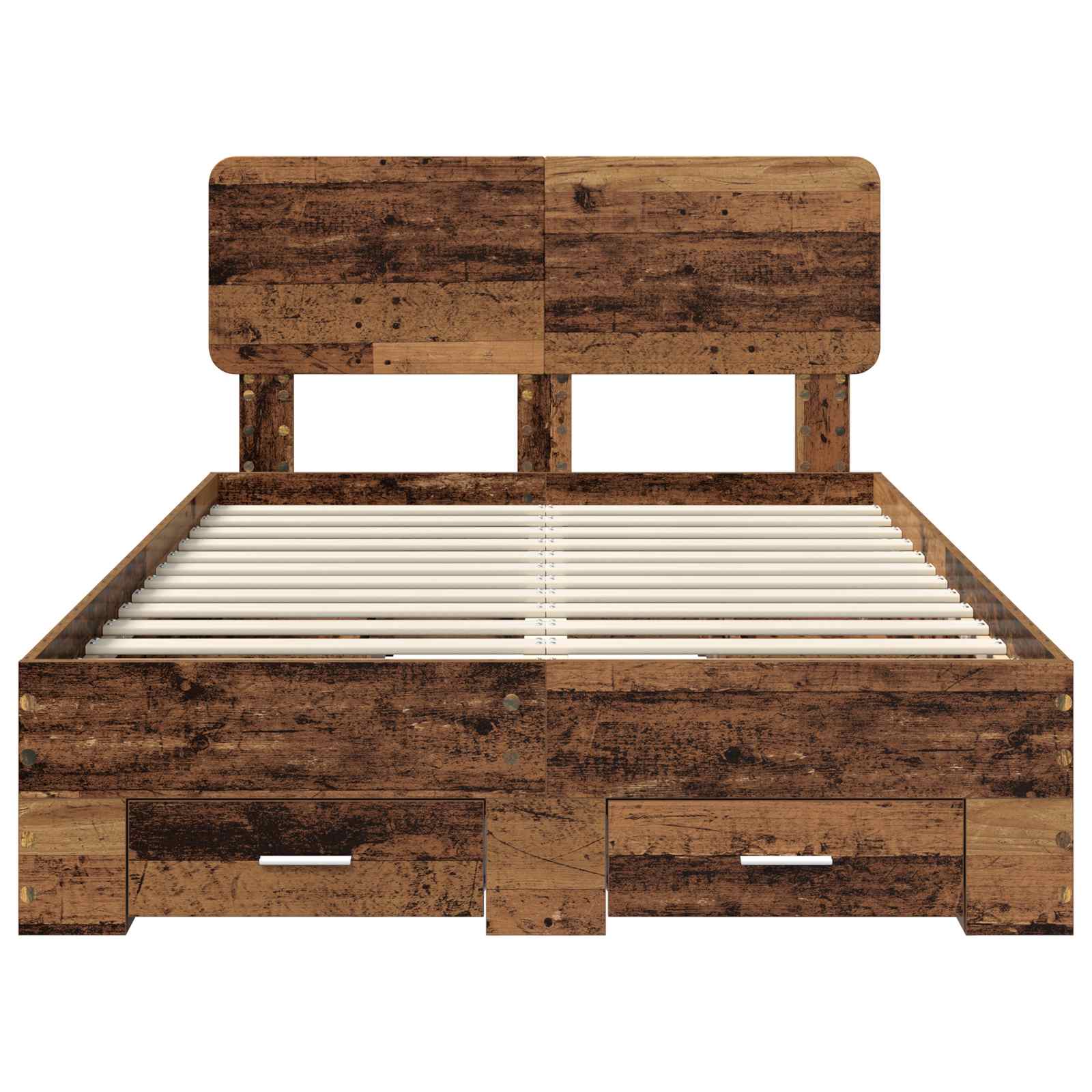Struttura del letto con testiera Legno vecchio 120 x 190 cm | homemem39