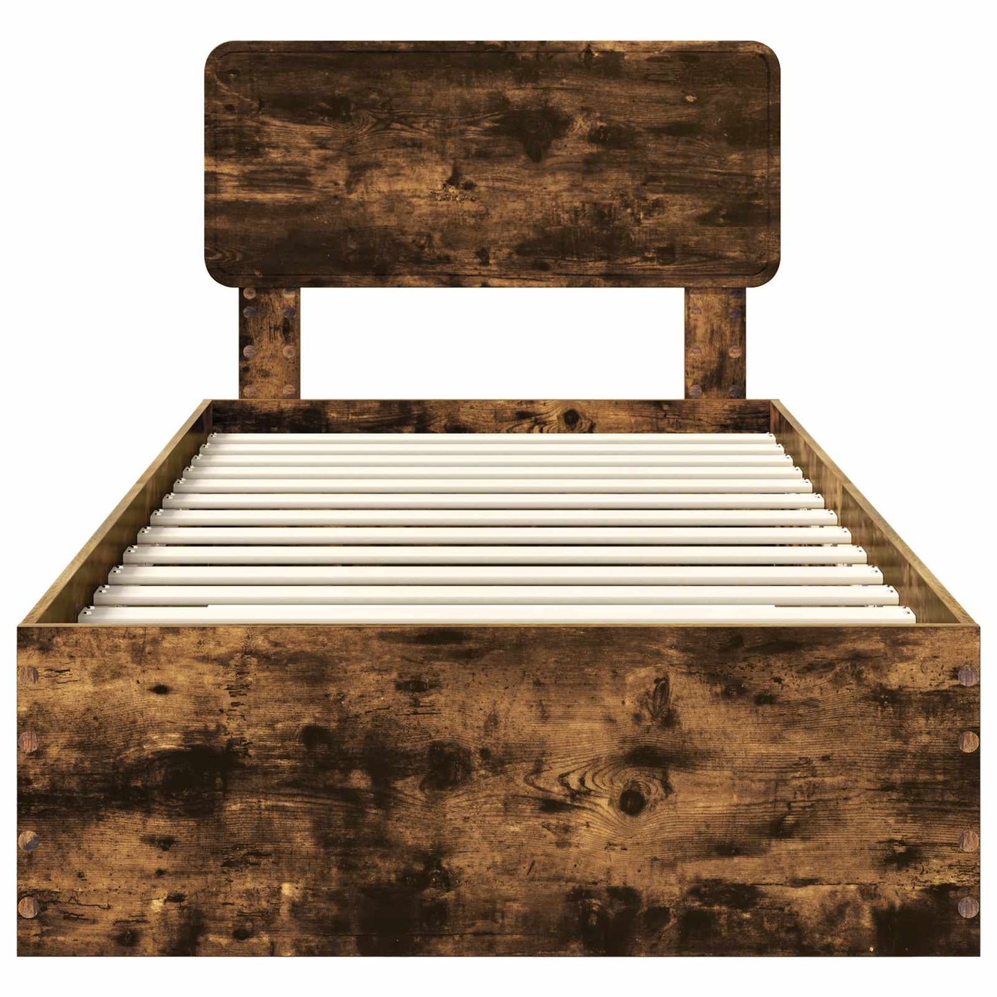 Struttura del letto Rovere fumé 100 x 200 cm Legno multistrato | homemem39