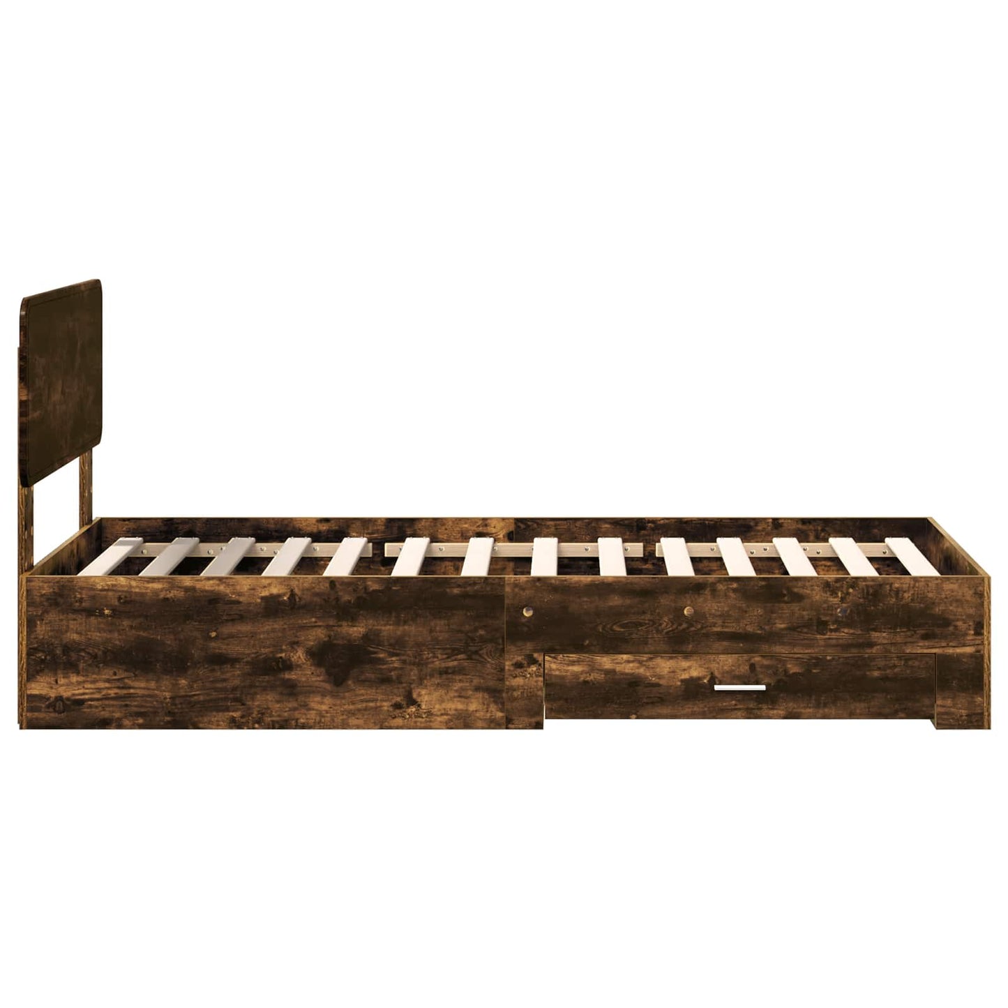 Struttura del letto Rovere fumé 100 x 200 cm Legno multistrato | homemem39