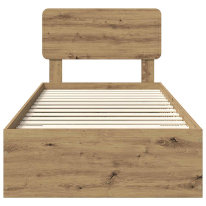 Struttura del letto Rovere artigianale 100 x 200 cm | homemem39