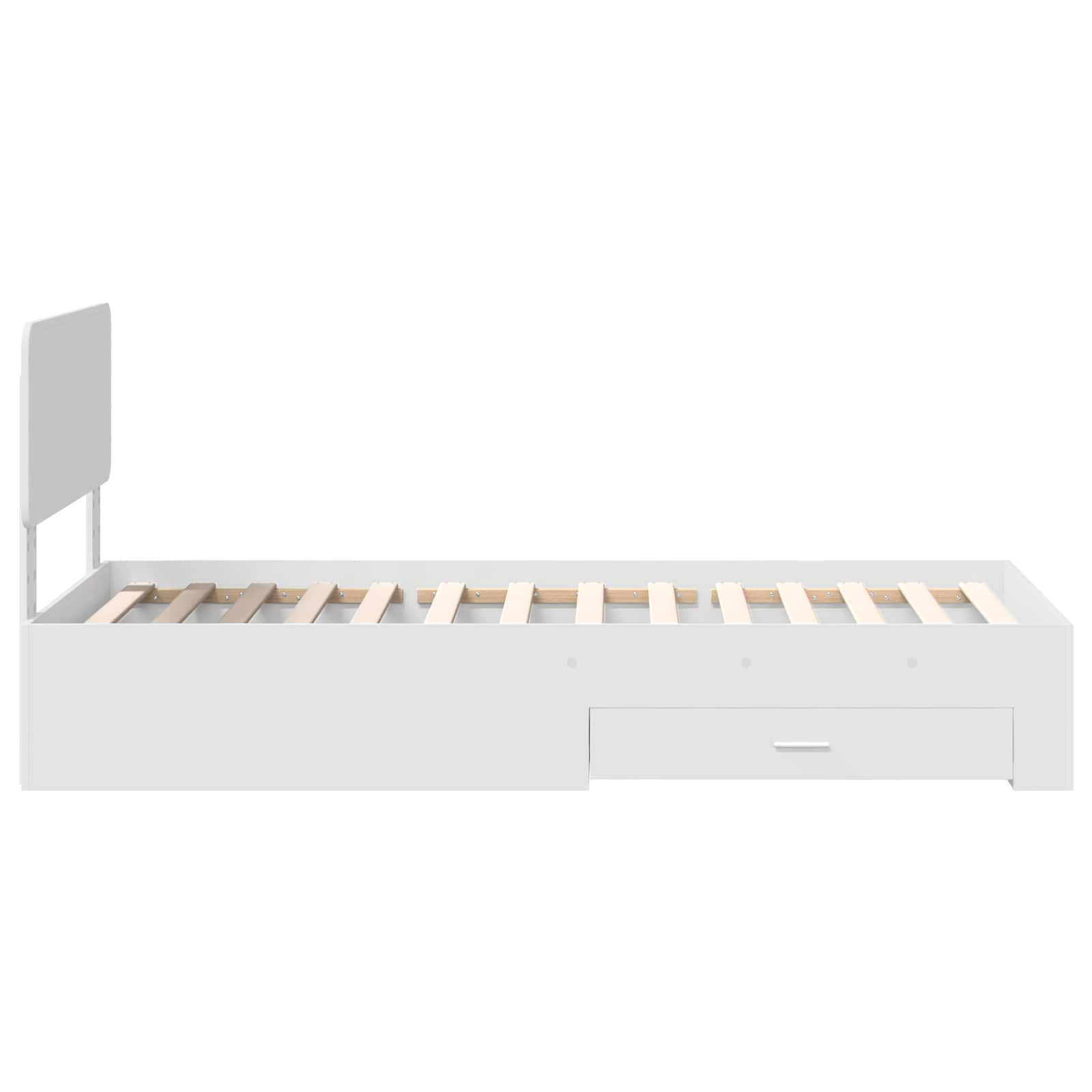 Struttura del letto Bianco 90 x 190 cm Legno multistrato | homemem39