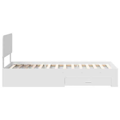 Struttura del letto Bianco 90 x 190 cm Legno multistrato | homemem39