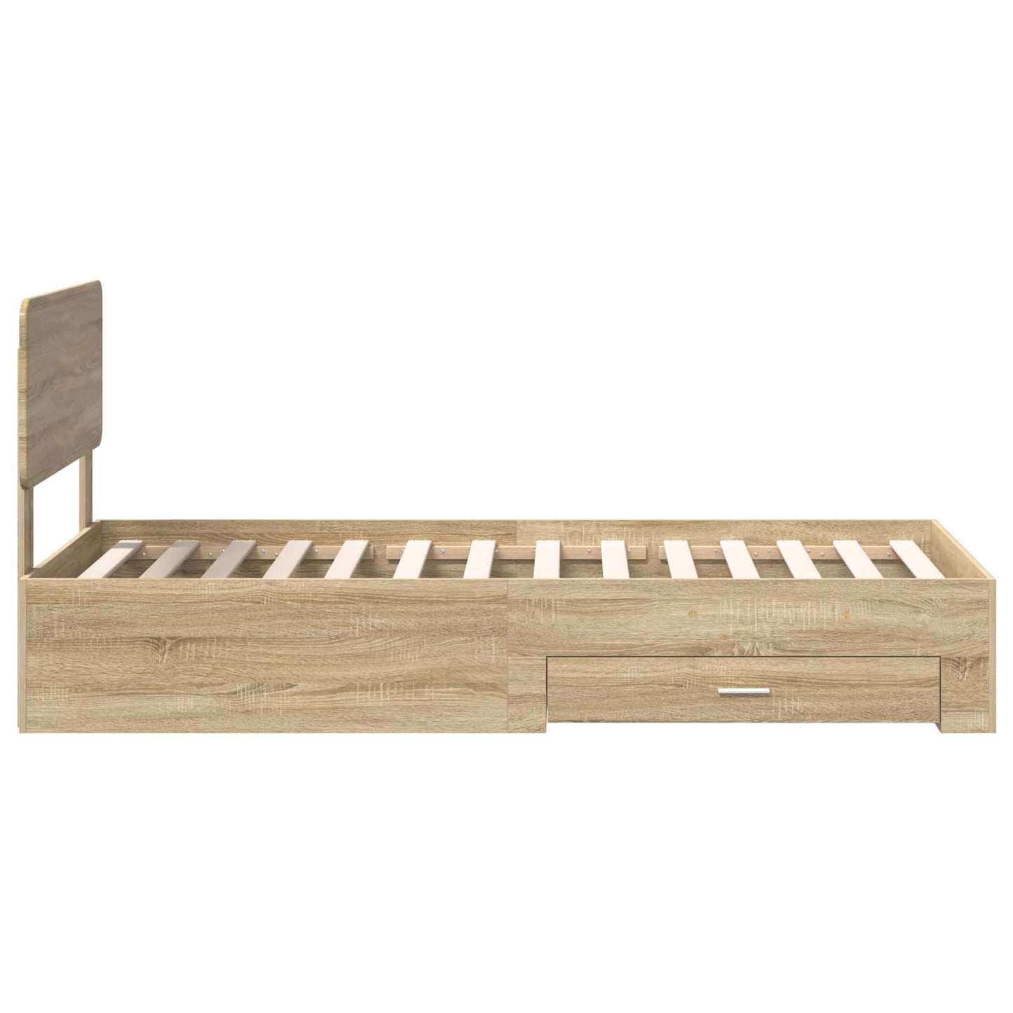 Struttura del letto Rovere Sonoma 90 x 190 cm Legno multistrato | homemem39