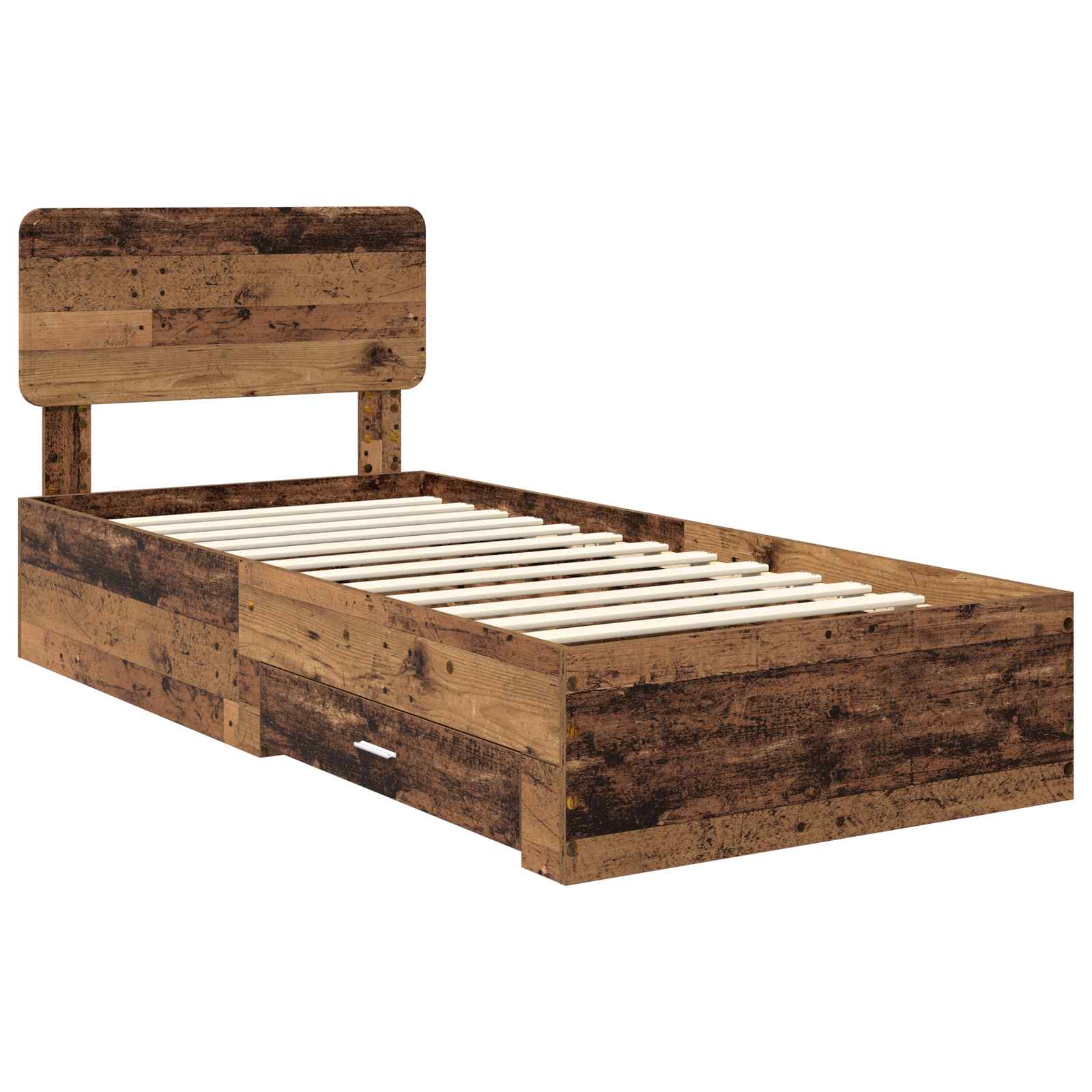 Struttura del letto Legno vecchio 90 x 190 cm Legno multistrato | homemem39