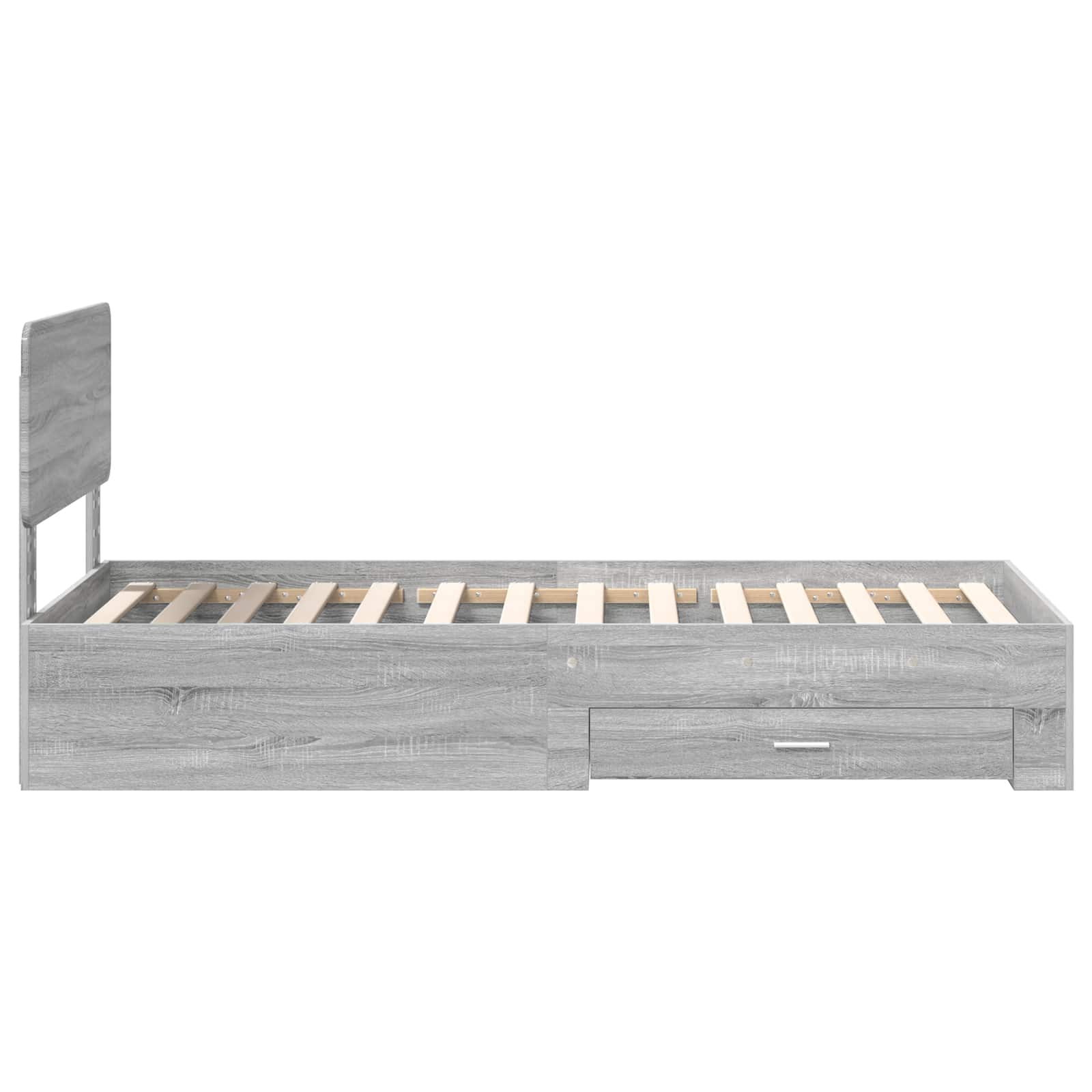 Struttura del letto Grigio Sonoma 75 x 190 cm Legno multistrato | homemem39