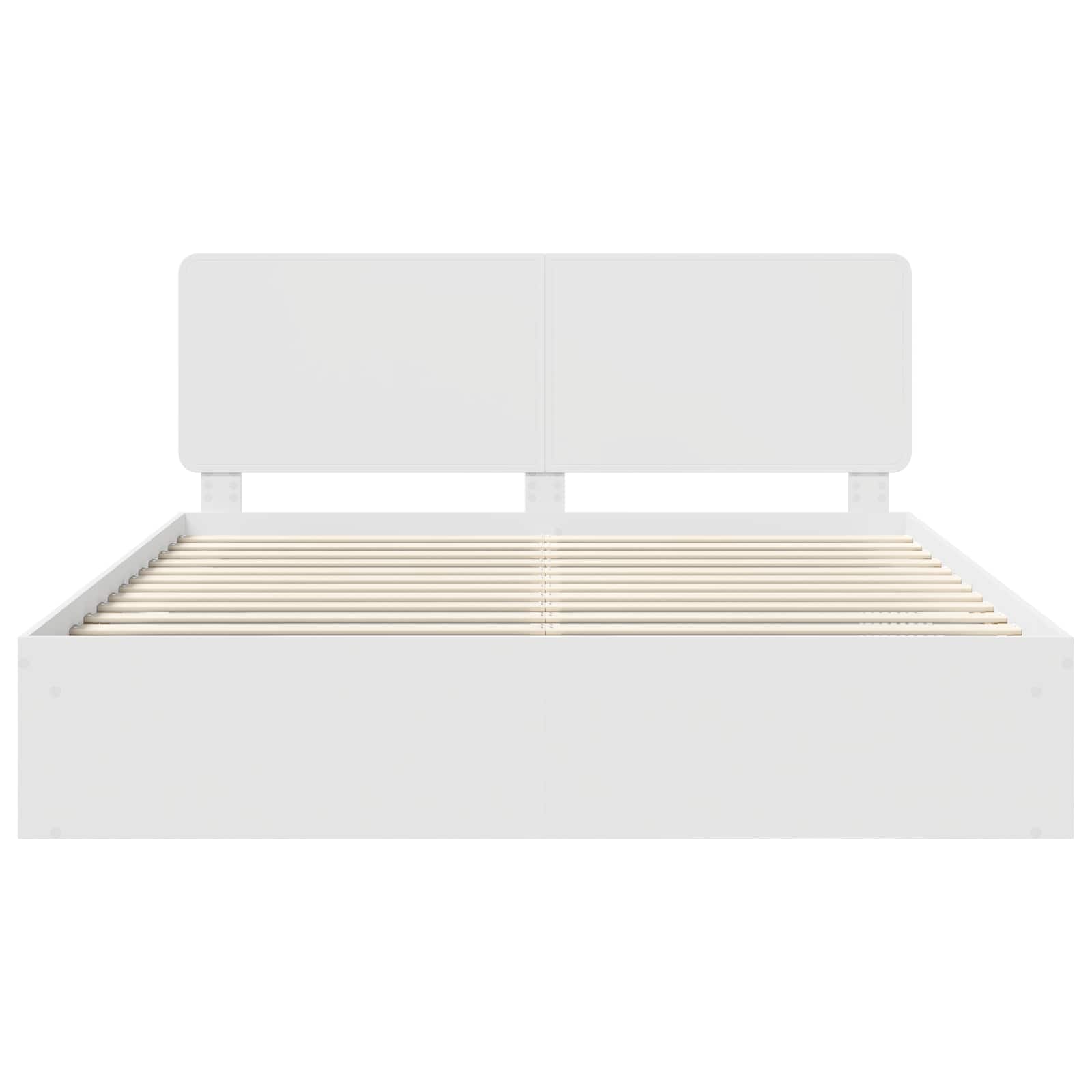 Struttura del letto Bianco 200 x 200 cm Pino massello | homemem39