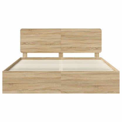 Struttura del letto Sonoma 200 x 200 cm Pino massello | homemem39