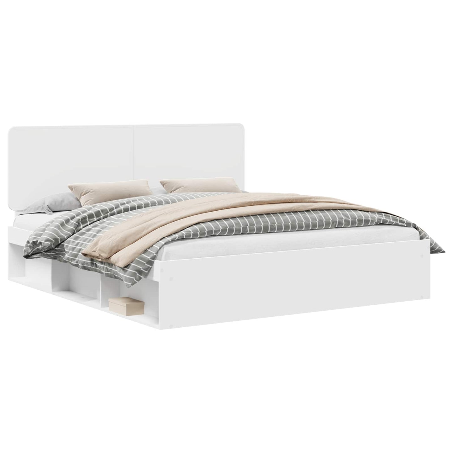 Struttura del letto Bianco 180 x 200 cm Pino massello | homemem39