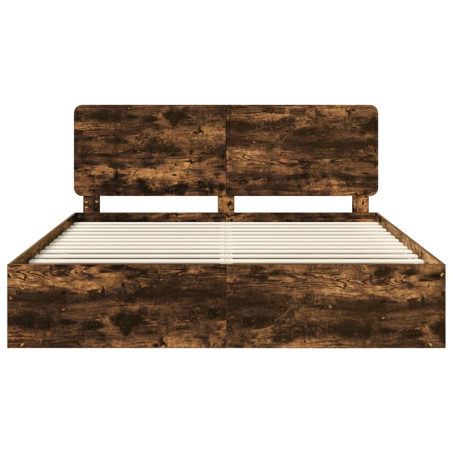 Struttura del letto Rovere fumé 180 x 200 cm Pino massello | homemem39