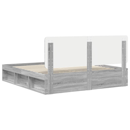 Struttura del letto Grigio Sonoma 180 x 200 cm Pino massello | homemem39
