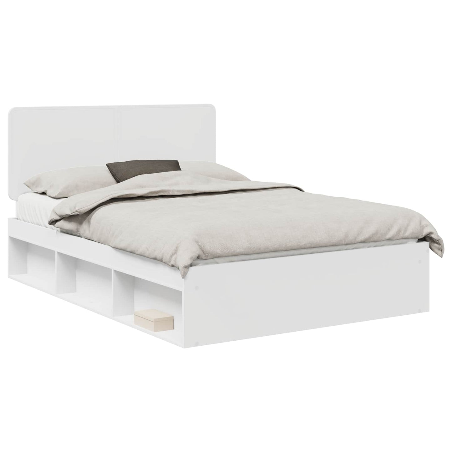 Struttura del letto Bianco 160 x 200 cm Pino massello | homemem39