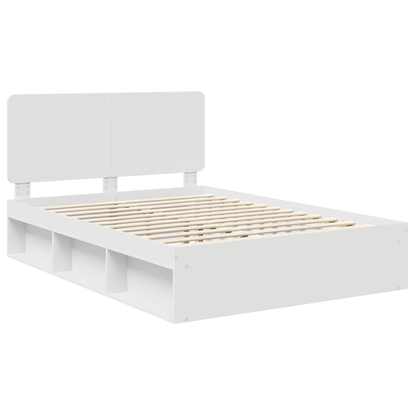 Struttura del letto Bianco 160 x 200 cm Pino massello | homemem39