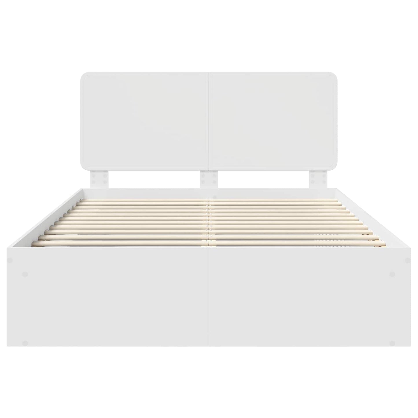 Struttura del letto Bianco 160 x 200 cm Pino massello | homemem39