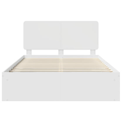 Struttura del letto Bianco 160 x 200 cm Pino massello | homemem39