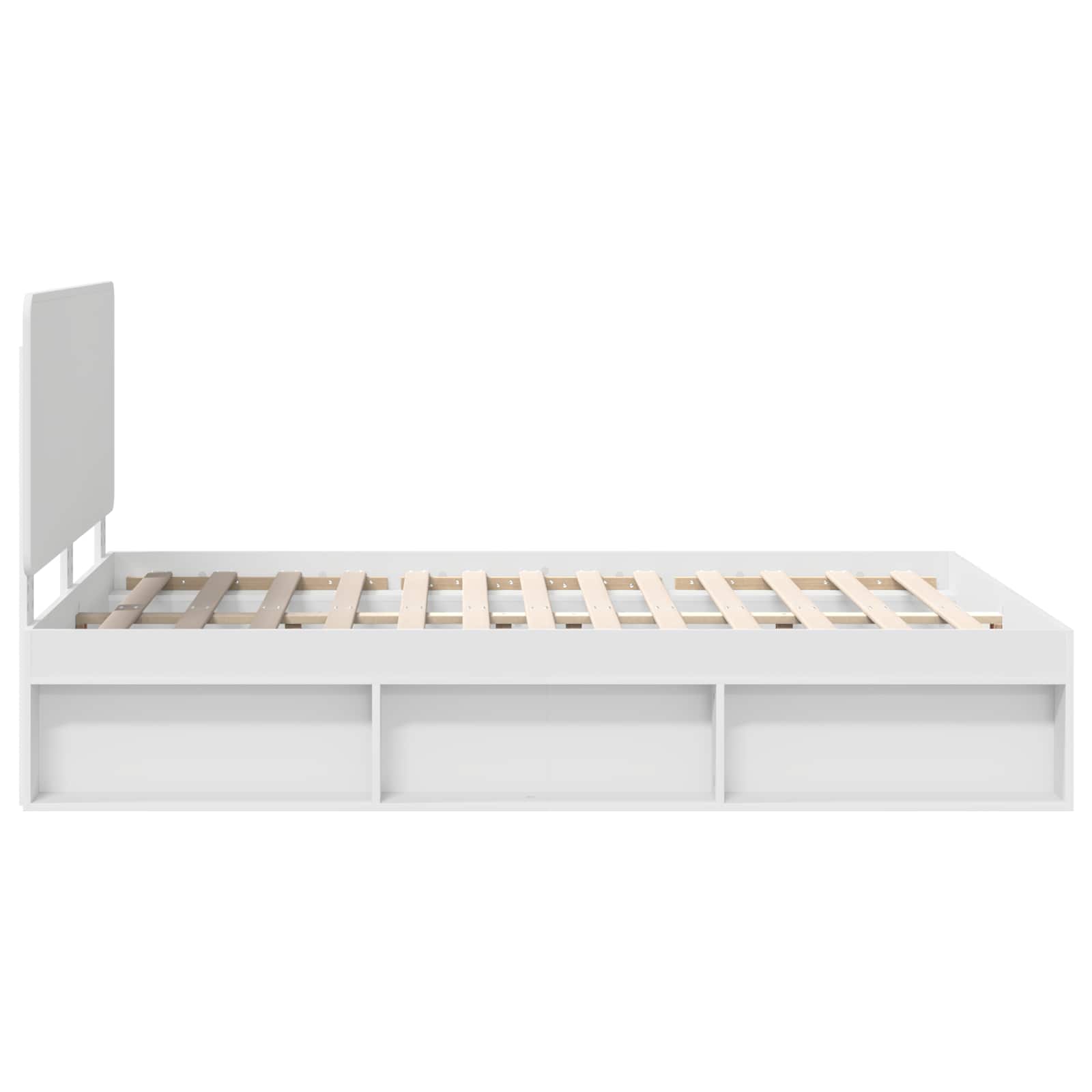 Struttura del letto Bianco 160 x 200 cm Pino massello | homemem39