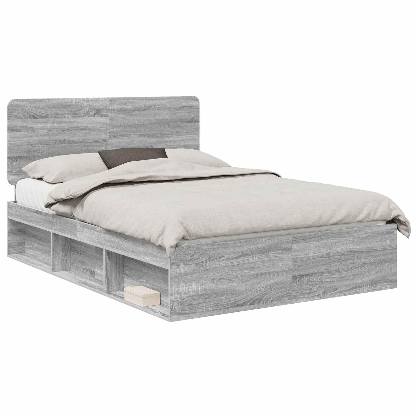 Struttura del letto Grigio Sonoma 160 x 200 cm Pino massello | homemem39