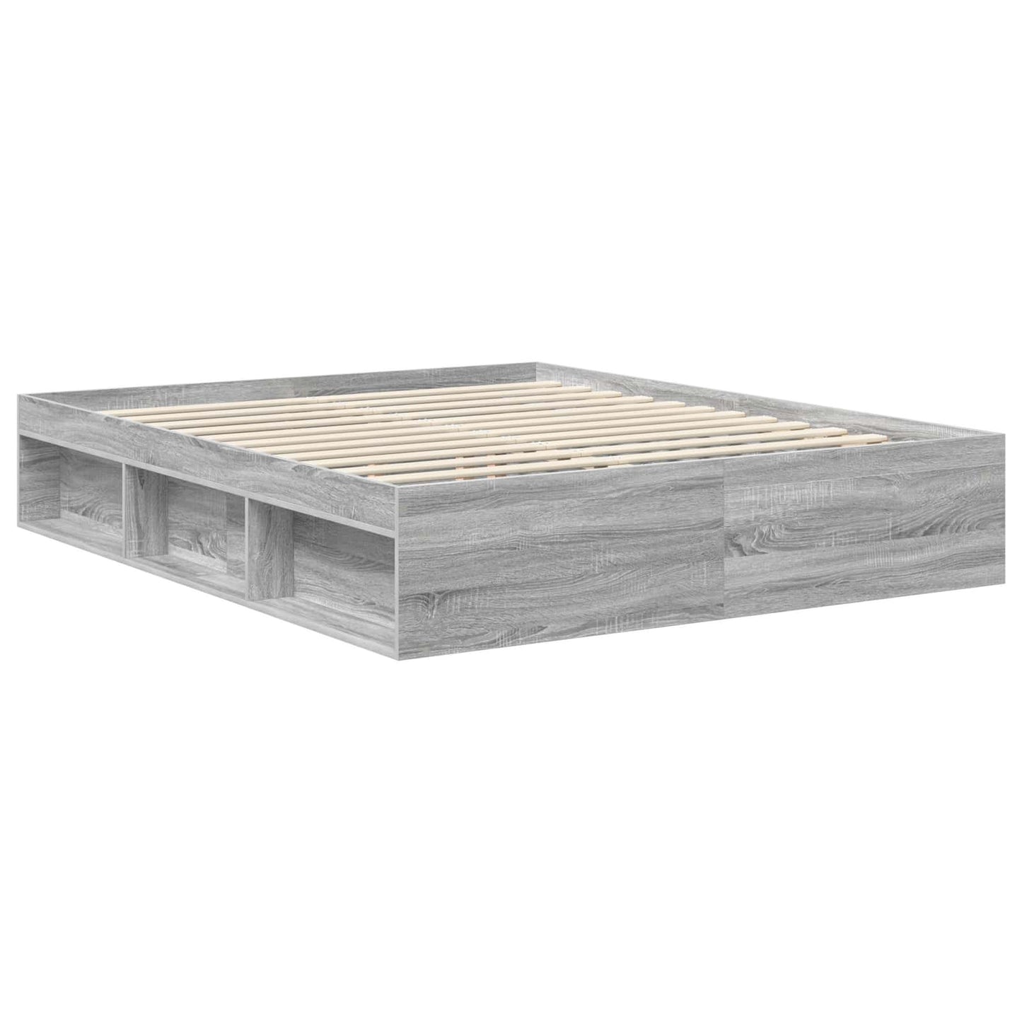 Struttura del letto Grigio Sonoma 160 x 200 cm Pino massello | homemem39