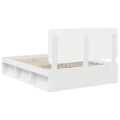 Struttura del letto Bianco 150 x 200 cm Pino massello | homemem39