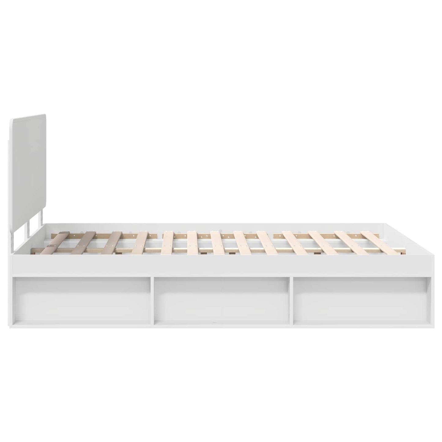 Struttura del letto Bianco 150 x 200 cm Pino massello | homemem39