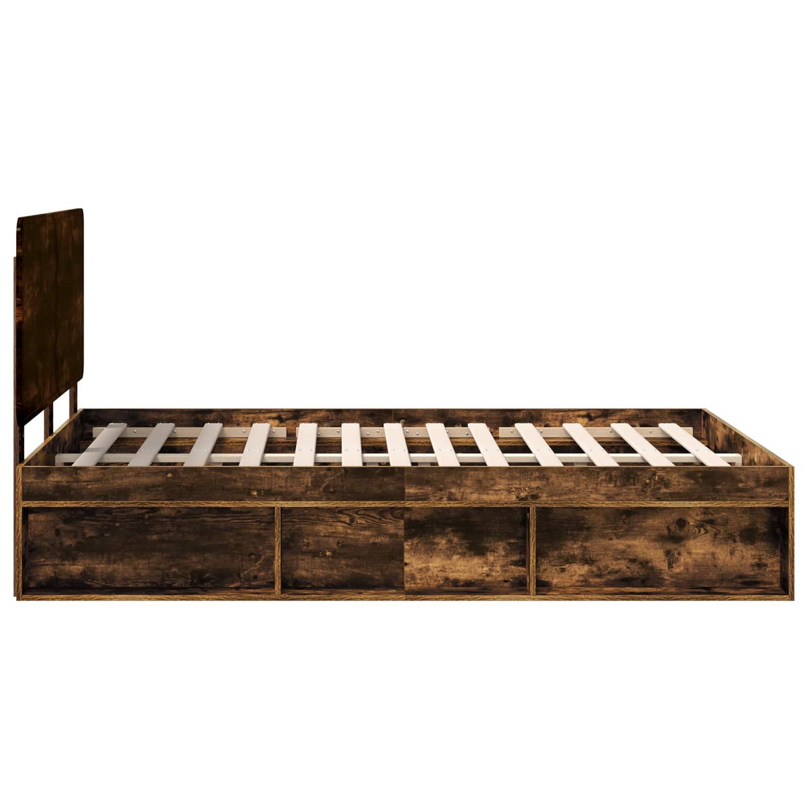 Struttura del letto Rovere fumé 150 x 200 cm Pino massello | homemem39