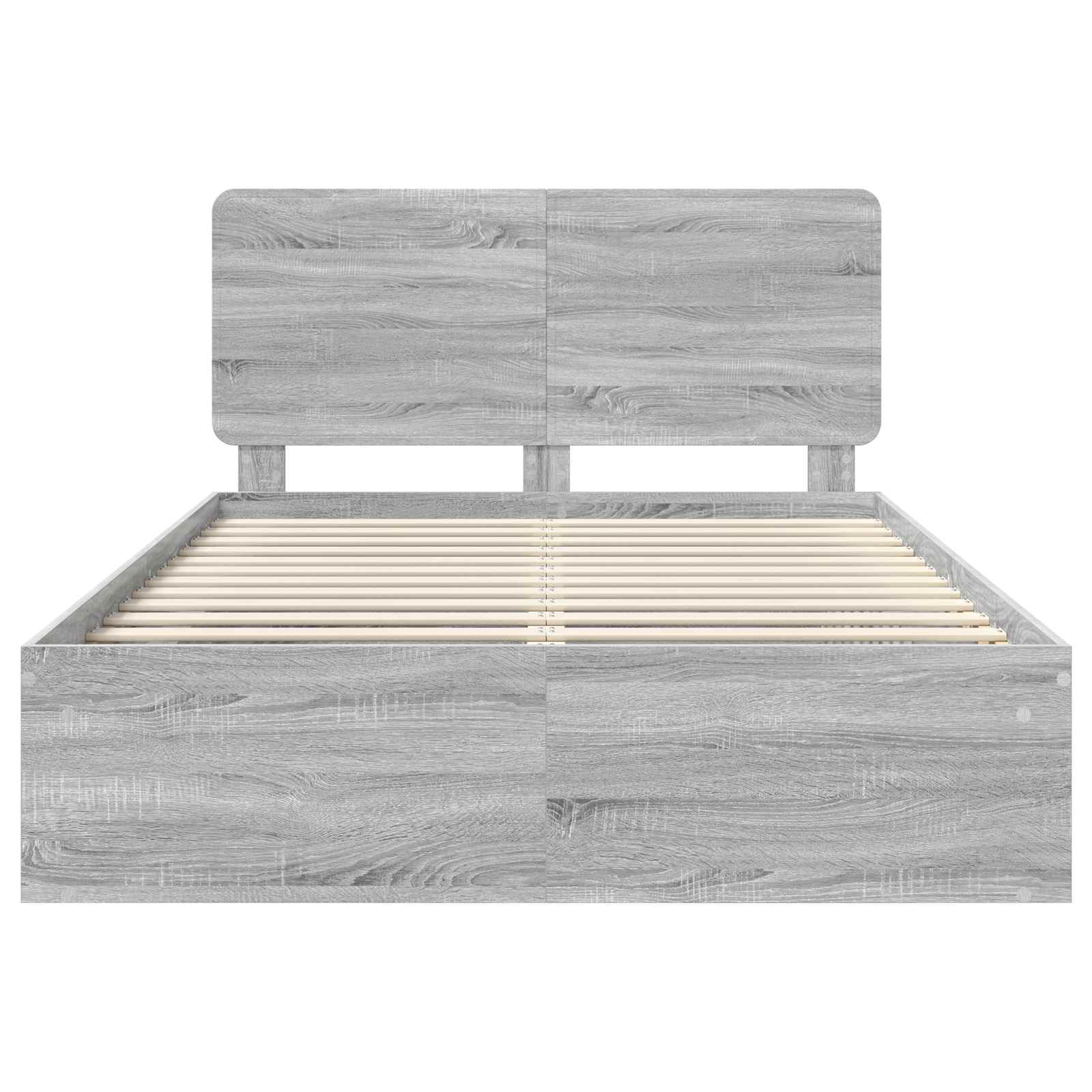 Struttura del letto Grigio Sonoma 150 x 200 cm Pino massello | homemem39