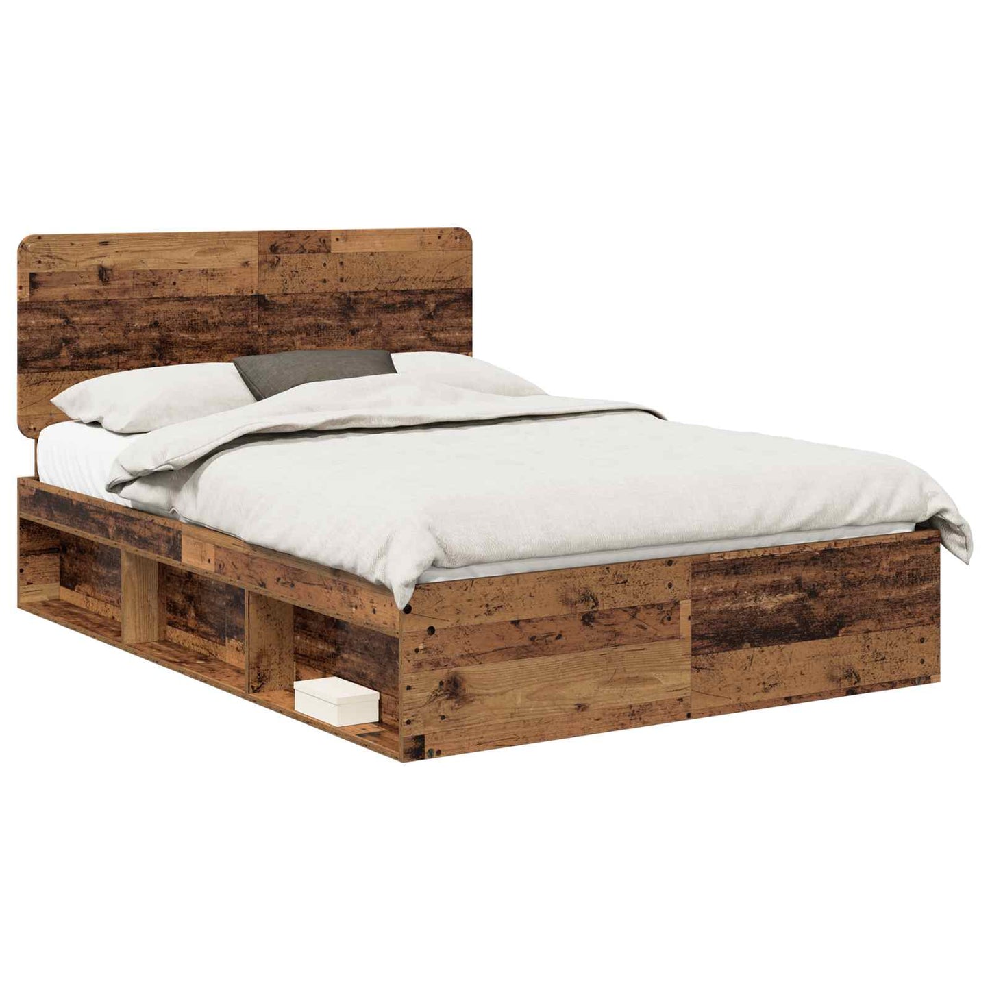 Struttura del letto Legno vecchio 150 x 200 cm Pino massello | homemem39