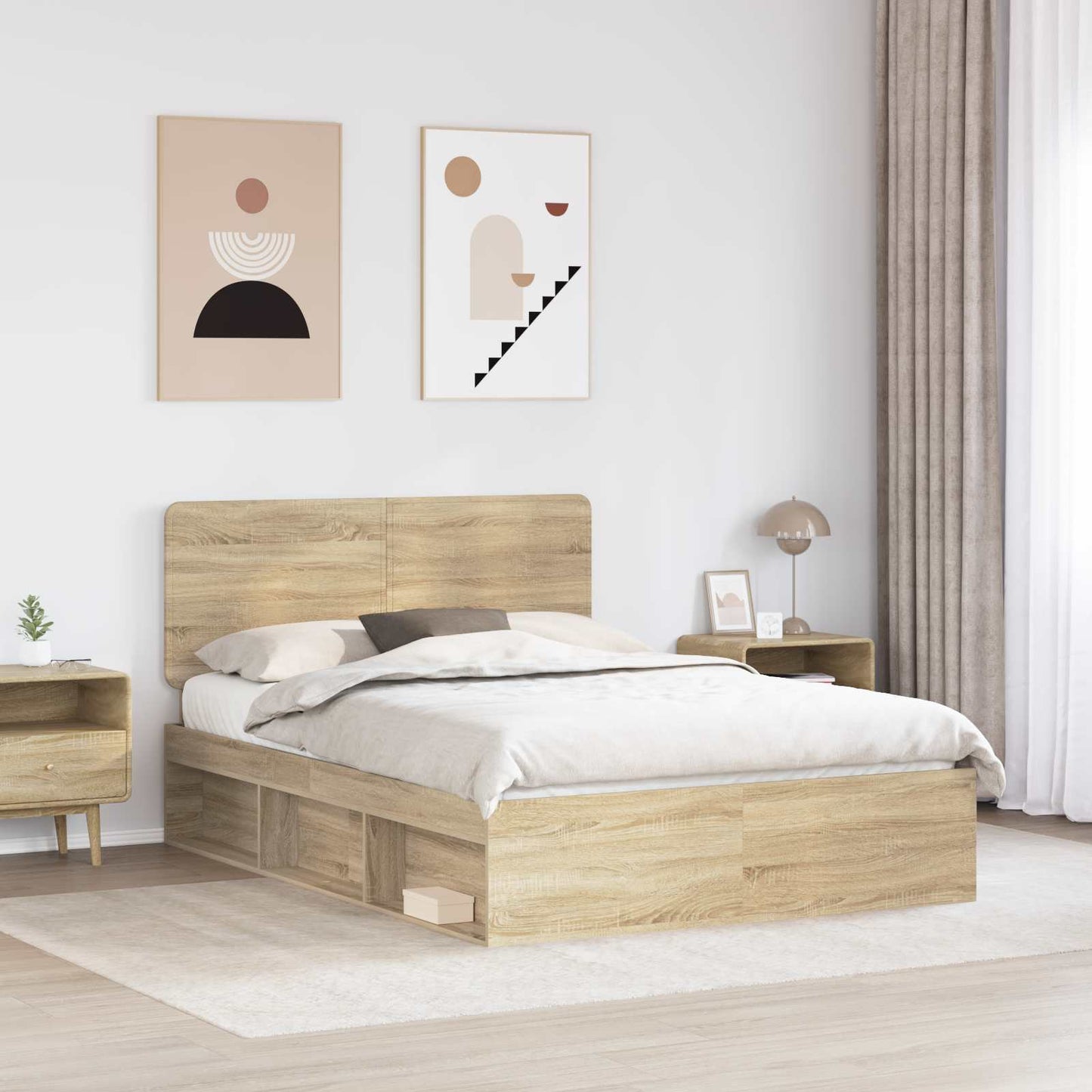 Struttura del letto Sonoma 140 x 200 cm Pino massello | homemem39
