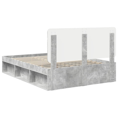 Struttura del letto Calcestruzzo 140 x 200 cm Pino massello | homemem39