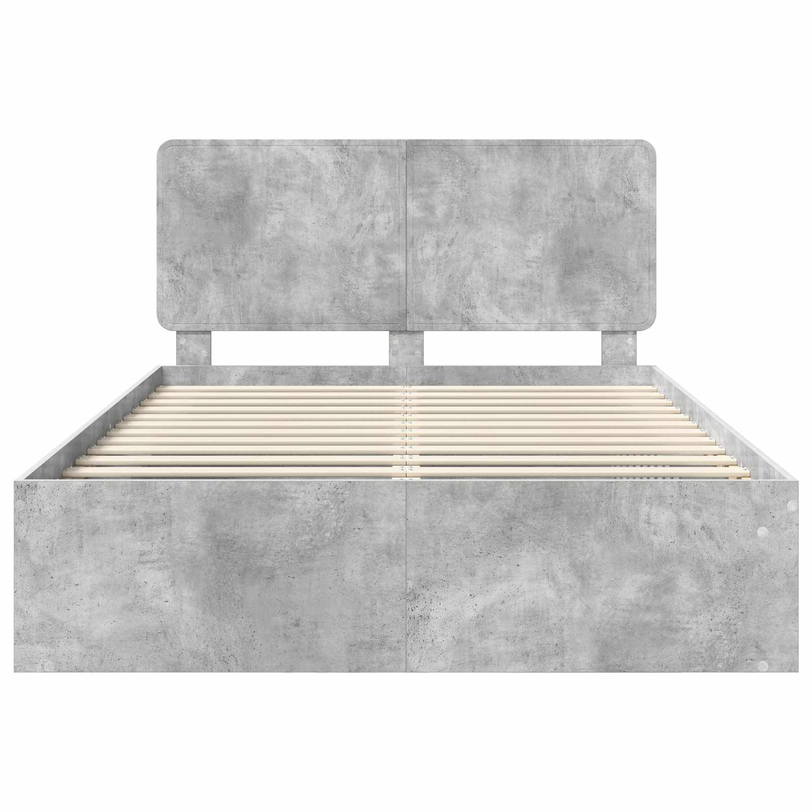 Struttura del letto Calcestruzzo 140 x 200 cm Pino massello | homemem39