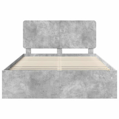 Struttura del letto Calcestruzzo 140 x 200 cm Pino massello | homemem39