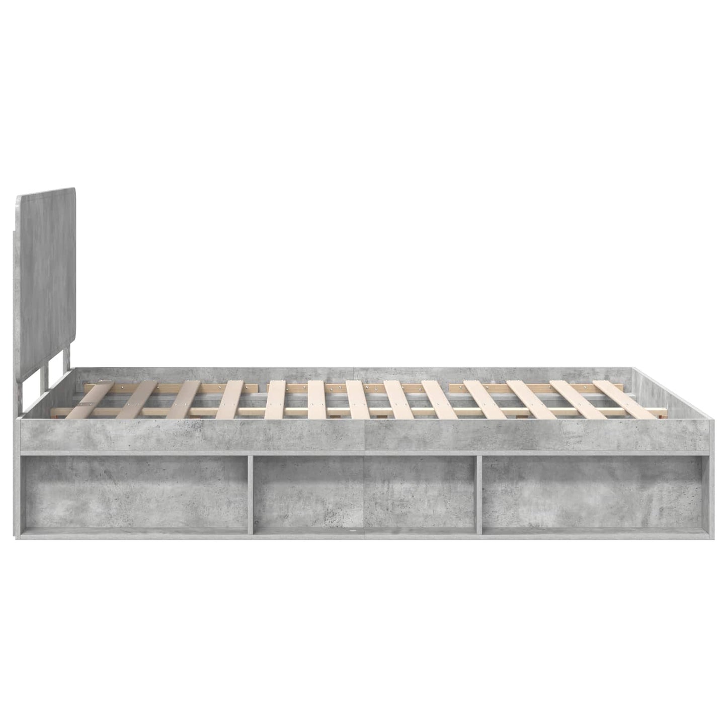 Struttura del letto Calcestruzzo 140 x 200 cm Pino massello | homemem39