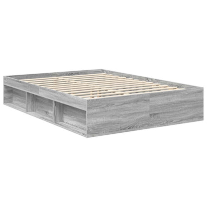 Struttura del letto Grigio Sonoma 140 x 200 cm Pino massello | homemem39