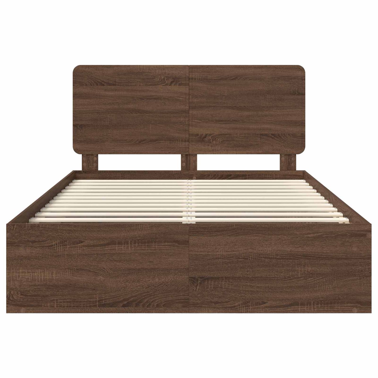 Struttura del letto Rovere Marrone 140 x 200 cm Pino massello | homemem39