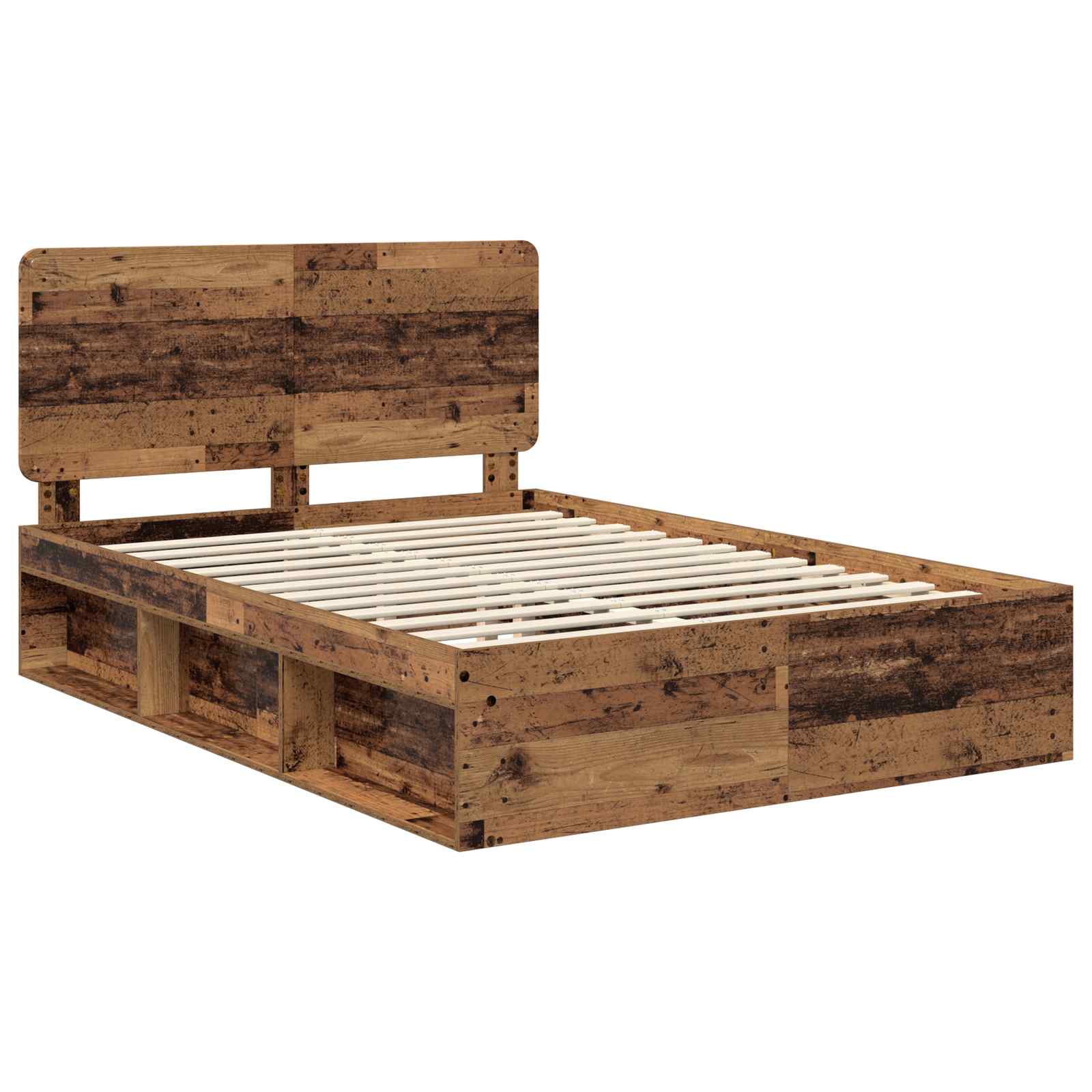 Struttura del letto Legno vecchio 140 x 190 cm Pino massello | homemem39